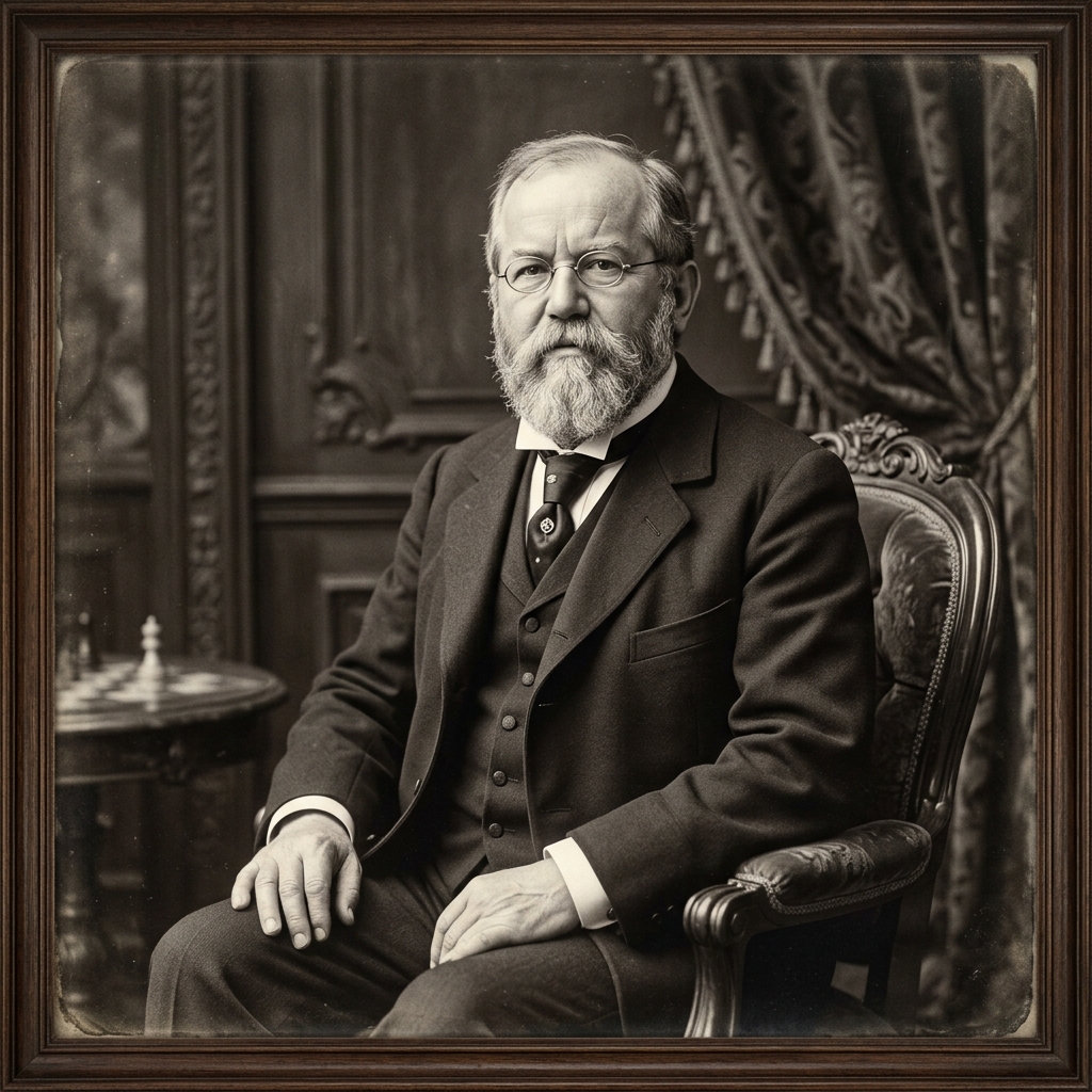 Portrait photograph of Wilhelm Steinitz
